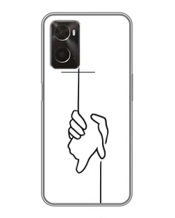 Чохол для OPPO A96 з картинкою «Рука тримає»