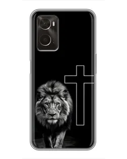 Чохол для OPPO A96 з картинкою «Лев та Хрест»