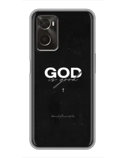 Чохол для OPPO A96 з картинкою «GOD — Бог над усім»