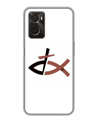 Чохол для OPPO A96 з картинкою «Риба та хрест»