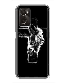 Чехол для OPPO A96 с картинкой «Сияющий крест Jesus»