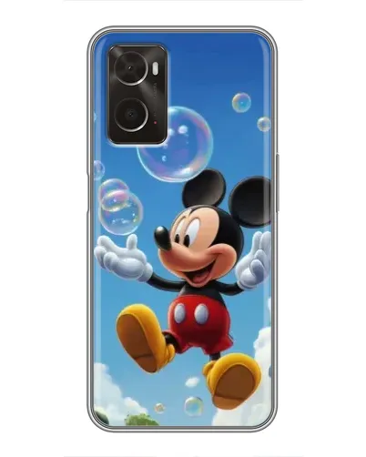 Чохол для OPPO A96 з картинкою «Mickey та мильні бульбашки»