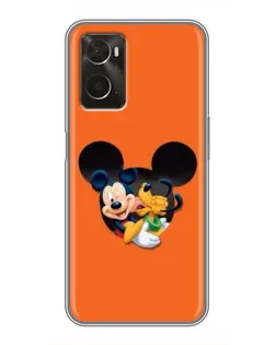 Чохол для OPPO A96 з картинкою «Серце Міккі Мінні»
