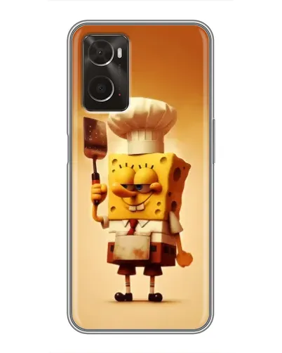 Чохол для OPPO A96 з картинкою «Губка Боб кухар»