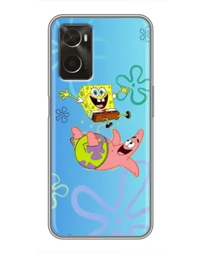Чохол для OPPO A96 з картинкою «Спанч Боб та Патрік»