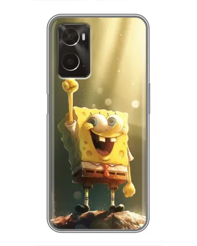 Чохол для OPPO A96 з картинкою «Сяючий Спанч Боб»