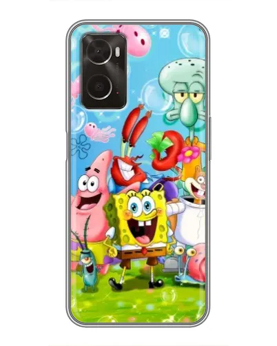 Чехол для OPPO A96 с картинкой «Губка Боб и друзья» Чехол для OPPO A96 с картинкой «Губка Боб и друзья»