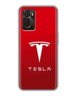 Чехол для OPPO A96 с картинкой «Tesla Red Classic» Чехол для OPPO A96 с картинкой «Tesla Red Classic»