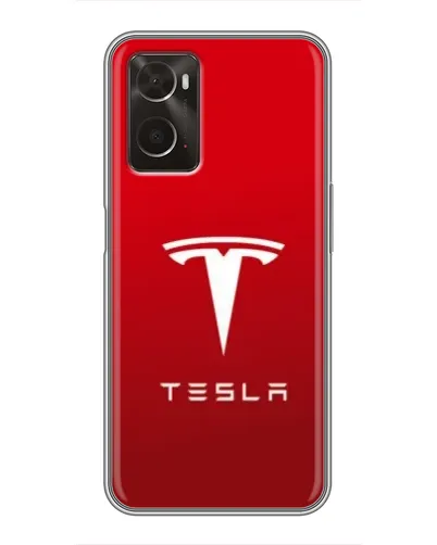 Чехол для OPPO A96 с картинкой «Tesla Red Classic»