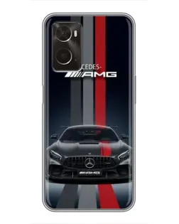 Чехол для OPPO A96 с картинкой «Mercedes — белый карбон» Чехол для OPPO A96 с картинкой «Mercedes — белый карбон»