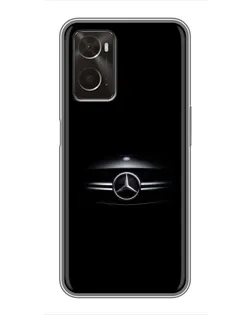 Чехол для OPPO A96 с картинкой «Mercedes — абстрактные линии» Чехол для OPPO A96 с картинкой «Mercedes — абстрактные линии»
