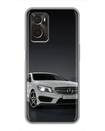 Чехол для OPPO A96 с картинкой «Mercedes AMG GT Silver»