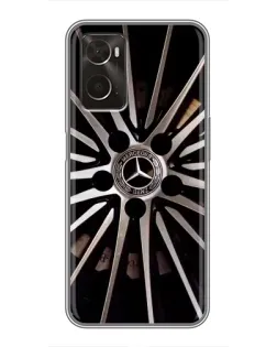Чехол для OPPO A96 с картинкой «Диск Mercedes»
