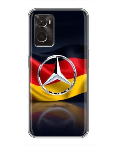 Чехол для OPPO A96 с картинкой «Mercedes — флаг Германии»