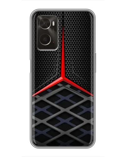Чехол для OPPO A96 с картинкой «Mercedes Carbon Grid»