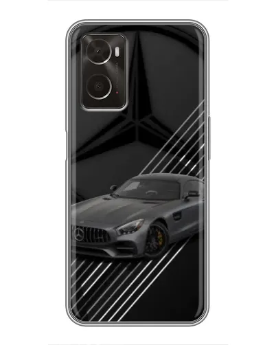 Чехол для OPPO A96 с картинкой «Mercedes AMG — графика»