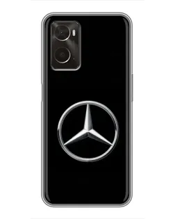 Чехол для OPPO A96 с картинкой «Mercedes классический лого»