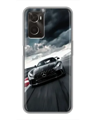 Чехол для OPPO A96 с картинкой «Гоночный Mercedes AMG»