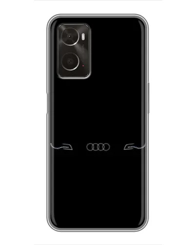 Чехол для OPPO A96 с картинкой «Audi — световой подпись»