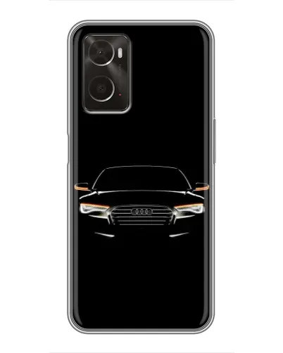 Чехол для OPPO A96 с картинкой «Audi — ночной контур»