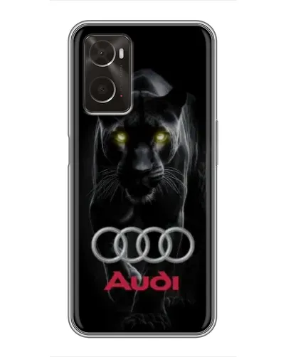 Чехол для OPPO A96 с картинкой «Пантера и Audi»