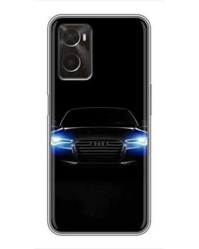 Чехол для OPPO A96 с картинкой «Audi в неоне»