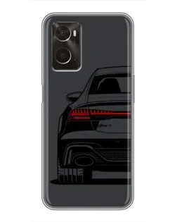 Чехол для OPPO A96 с картинкой «Задняя часть Audi — арт»