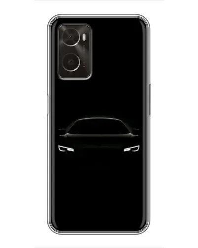 Чехол для OPPO A96 с картинкой «Взгляд Audi в темноте»