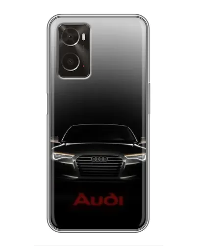 Чехол для OPPO A96 с картинкой «Audi — градиентный контур»