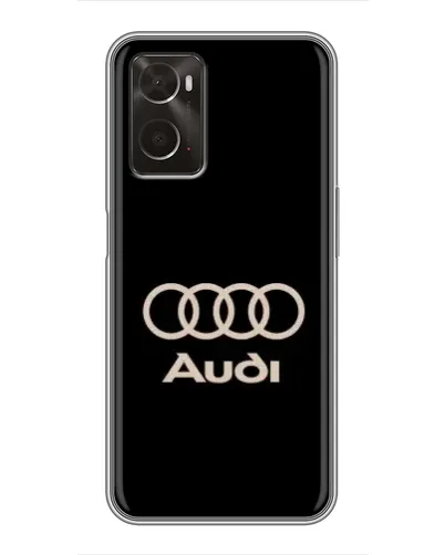 Чехол для OPPO A96 с картинкой «Audi — золотой логотип»