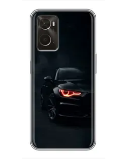 Чехол для OPPO A96 с картинкой «Audi — хищный взгляд»