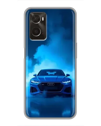 Чехол для OPPO A96 с картинкой «Audi — голубая энергия»