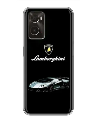 Чехол для OPPO A96 с картинкой «Логотип Lamborghini классика»