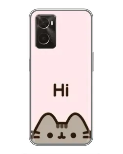 Чохол для OPPO A96 з картинкою «Пушин каже Hi»