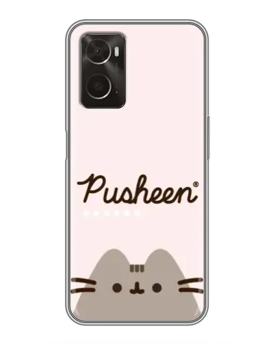 Чехол для OPPO A96 с картинкой «Pusheen логотип»