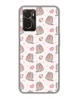Чехол для OPPO A96 с картинкой «Пушин и сладости»