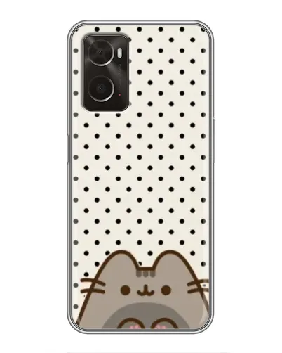 Чехол для OPPO A96 с картинкой «Пушин в горошек»