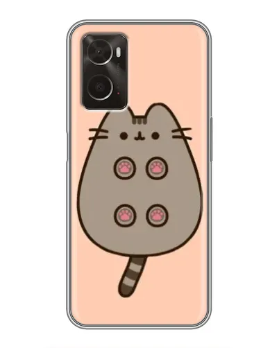 Чехол для OPPO A96 с картинкой «Пушин пузиком кверху»