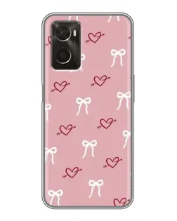 Чохол для OPPO A96 з картинкою «Серця та банти» Чохол для OPPO A96 з картинкою «Серця та банти»