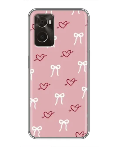 Чохол для OPPO A96 з картинкою «Серця та банти»