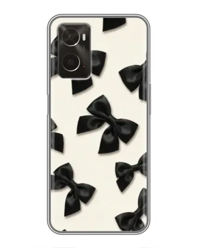 Чохол для OPPO A96 з картинкою «Чорні бантики»