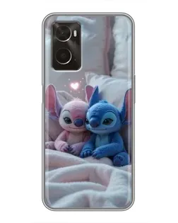 Чехол для OPPO A96 с картинкой «Плюшевые Стич Ангел» Чехол для OPPO A96 с картинкой «Плюшевые Стич Ангел»