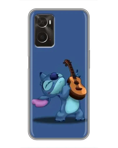 Чехол для OPPO A96 с картинкой «Стич с укулеле»