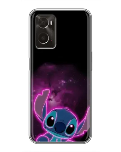 Чехол для OPPO A96 с картинкой «Неоновый Stitch»
