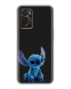 Чехол для OPPO A96 с картинкой «Стич на черном» Чехол для OPPO A96 с картинкой «Стич на черном»