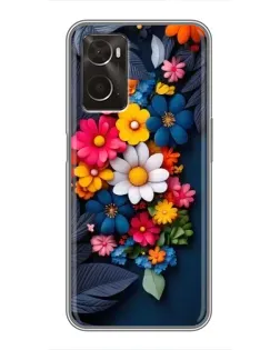 Чехол для OPPO A96 с картинкой «Цветочная феерия» Чехол для OPPO A96 с картинкой «Цветочная феерия»