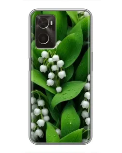 Чехол для OPPO A96 с картинкой «Ландыши в зелени» Чехол для OPPO A96 с картинкой «Ландыши в зелени»