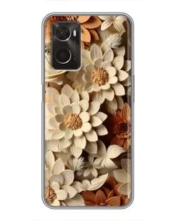 Чехол для OPPO A96 с картинкой «Бежевый флористический декор» Чехол для OPPO A96 с картинкой «Бежевый флористический декор»