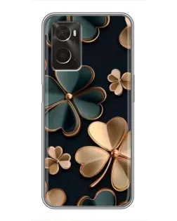 Чехол для OPPO A96 с картинкой «Клевер в золоте» Чехол для OPPO A96 с картинкой «Клевер в золоте»