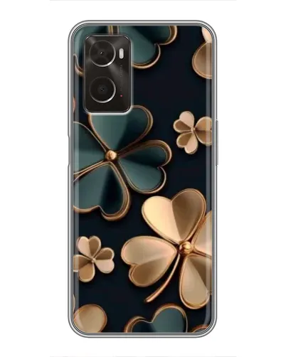Чехол для OPPO A96 с картинкой «Клевер в золоте»